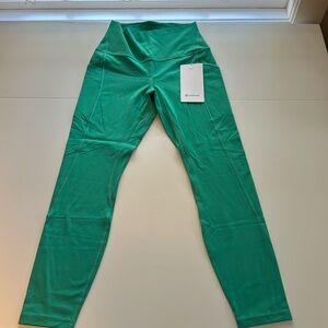 Lululemon Align Pant 25” with Pocket, Kelly Green, size 6